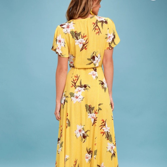 Floral Print Wrap Maxi Dress - Picture 5 of 5